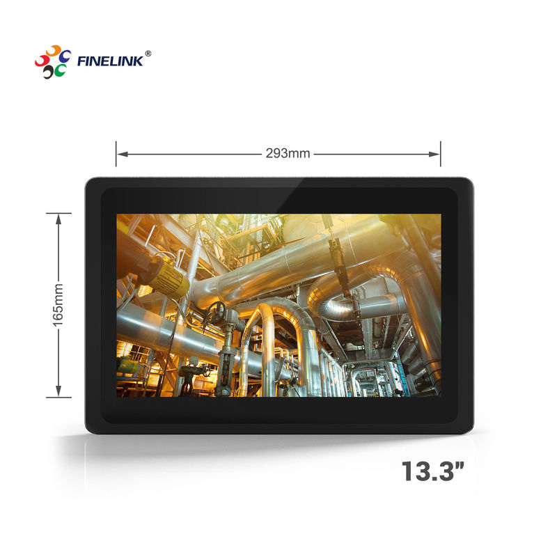 13PC a pannello industriale da 0,3 pollici IP65 Industrial All In One PC con telaio in metallo