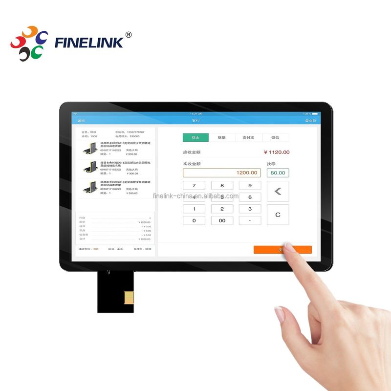 10.1 pollici Capacitivo 10 punti Multi Touch Screen Nero Colore ODM