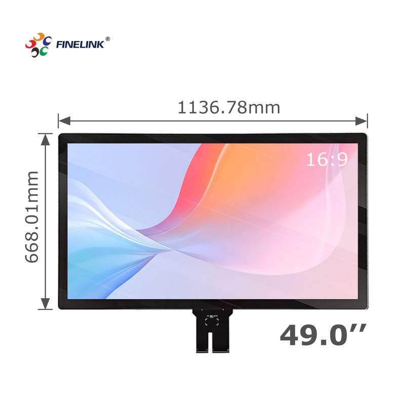 FINELINK OEM 32 43 49 55 65 75 86 pollici Touch personalizzato Multi-touch USB/I2C/RS232 Interfaccia Large Touch Panel Capacitive