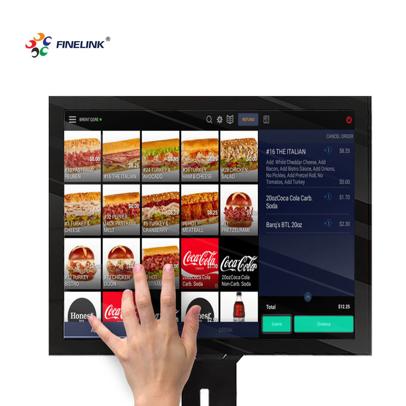 17 pollici G G Capacitive PCAP touch panel per il terminale bancario USB/I2C/Serial Port Interface