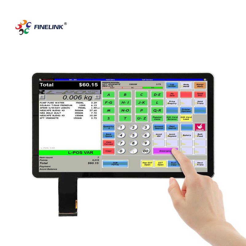 Finelink nero da 14 pollici EETI/ILITEK/SIS touch screen panel per cassa postale commerciale