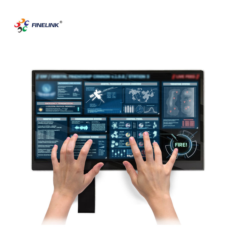 Interfaccia USB I2C Multi Touch PCAP GG 15.6 pollici pannello touch capacitivo per POS Monitor