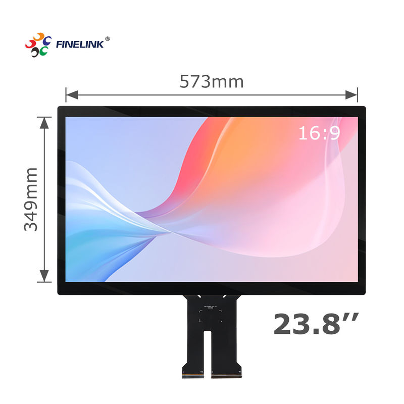 Vendite dirette di fabbrica schermo sensoriale impermeabile da 23,8 pollici con interfaccia I2C/USB/RS232 per le imprese