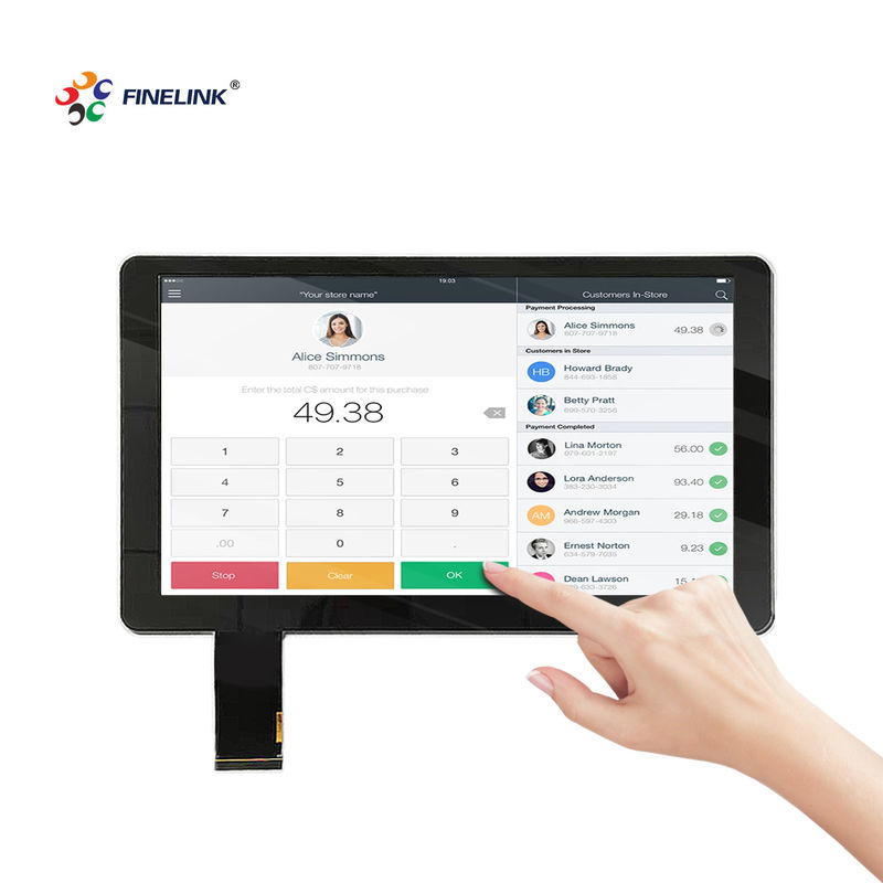 13.3 pollici PCAP touch screen vetro vetro struttura IC FPC per schermi da ufficio