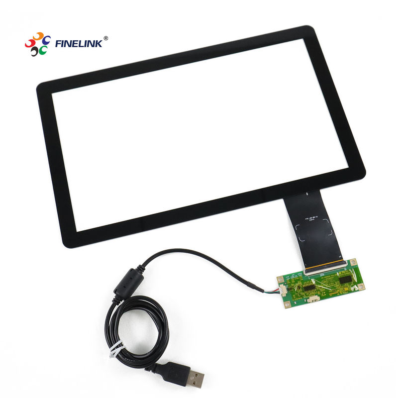 Panel tattile PCAP impermeabile IP65 con 10 punti di contatto USB/RS232/IIC
