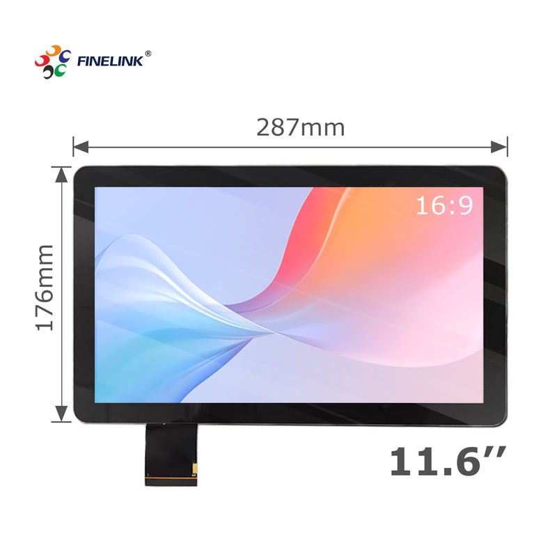 Panel tattile PCAP impermeabile IP65 con 10 punti di contatto USB/RS232/IIC