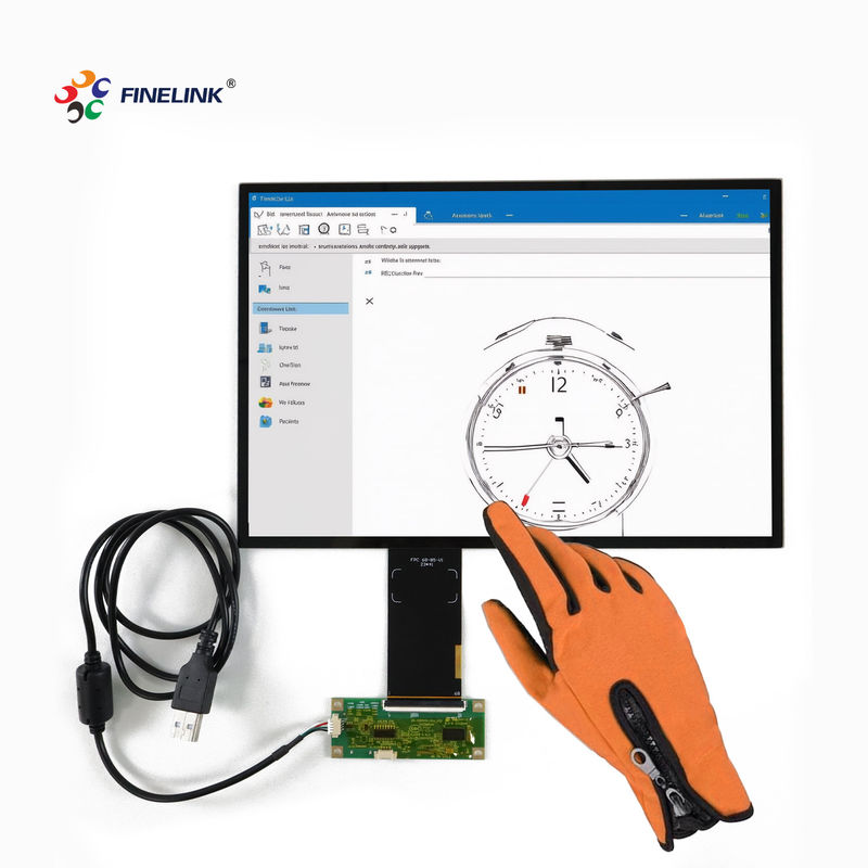 10.1 pollici guanto multi-touch touch impermeabile pannello touch screen capacitivo con cavo di collegamento USB